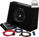 Kicker-10-Subwoofer-in-Slim-Enclosure-Plus-Amplifier-Wiring-Kit Sale