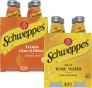 Schweppes-Soft-Drink-Mixers-or-Mineral-Water-4x300mL Sale