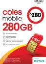 Coles-Mobile-280-Prepaid-SIM Sale