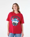 Short-Sleeve-Disney-Lilo-Stitch-License-Christmas-T-Shirt Sale