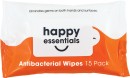 Happy-Essentials-Antibacterial-Wipes-15-Pack Sale