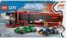 LEGO-City-F1-Truck-with-RB20-AMR24-F1-Cars-60445 Sale