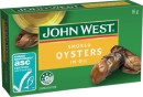 John-West-Smoked-Oysters-in-Oil-or-BBQ-Sauce-85g Sale