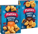 Patties-Party-Pies-or-Sausage-Rolls-12-Pack Sale
