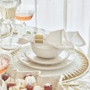 Christmas-Tree-Gold-Rim-White-Wash-Dinnerware-by-Pillow-Talk Sale