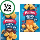 Patties-Party-Pies-or-Sausage-Rolls-450-560g-Pk-12-From-the-Freezer Sale