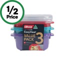 Dcor-Microsafe-Oblong-Container-375ml-Pk-3 Sale