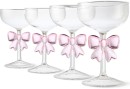 Anko-4-Pack-Bow-Stem-Glasses Sale