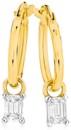 Alora-9ct-Gold-12-Carat-TW-Lab-Grown-Diamond-Emerald-Drop-Hoop-Earrings Sale