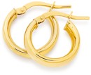 9ct-Gold-4x10mm-Half-Round-Hoop-Earrings Sale