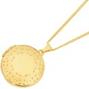 9ct-Gold-21mm-Filigree-Round-Locket Sale