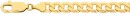 9ct-Gold-21cm-Solid-Bevelled-Curb-Gents-Bracelet Sale
