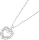 Sterling-Silver-Cubic-Zirconia-Interlock-Heart-Pendant Sale