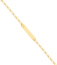 9ct-Gold-16cm-Solid-Diamond-Set-Id-11-Bracelet Sale