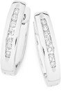 Sterling-Silver-Diamond-Channel-Set-Huggie-Earrings Sale