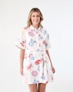 Short-Sleeve-Belted-Mini-Shirt-Dress Sale