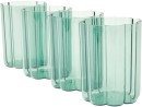 4-Green-Acrylic-Ripple-Highball-Glasses Sale