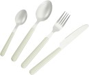 16-Piece-Sage-Stripe-Cutlery-Set Sale