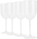 4-Clear-Acrylic-Hammered-Wine-Glasses Sale
