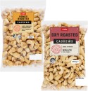 Coles-Dry-Roasted-Honey-Natural-or-Roasted-Salted-Cashews-400g-Pack Sale