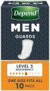 Depend-Men-Level-3-Guards-10-Pack Sale