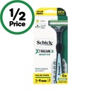 Schick-Xtreme-3-Sensitive-Razor-Handle-with-6-Blade-Cartridges Sale