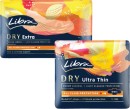 Libra-Dry-Ultra-Thin-or-Extra-Pads-with-Wings-12-Pack Sale