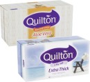 Quilton-3-Ply-Facial-Tissues-Aloe-Vera-95-Pack-or-Extra-Thick-110-Pack Sale