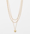 Waterproof-3pk-Puffy-Heart-Necklace-Set Sale