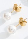 Waterproof-6pk-Faux-Pearl-Bead-Stud-Earrings-Set Sale