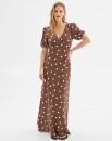 European-Linen-Blend-Puff-Sleeve-Maxi-Dress Sale