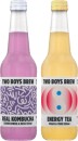 NEW-Two-Boys-Brew-Elderflower-Rose-Kombucha-or-Peach-Yuzu-Energy-Tea-330mL Sale