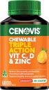 Cenovis-Chewable-Triple-Action-Vit-C-D-Zinc-60-Tablets Sale