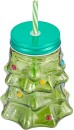 Christmas-Tree-Drink-Jar-and-Straw Sale