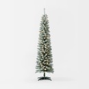 182m-6ft-Flocked-Slim-Prelit-Christmas-Tree Sale