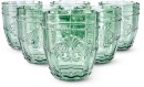 6-Green-Ornate-Tumbler-Glasses Sale
