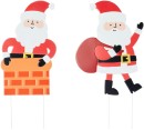 Large-Christmas-Santa-Stake-Assorted Sale