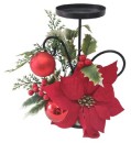 NEW-Crimson-Noel-Single-Candle-Holder-25cm-Ea Sale