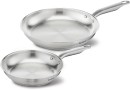 Tefal-Virtuoso-Stainless-Steel-Twin-Frypan-Set-24-and-28cm Sale