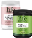 Life-Botanics-Vitality-Greens-Powder-450g-or-Pure-Collagen-Peptides-Powder-300g Sale