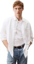 Calvin-Klein-Linen-Cotton-Long-Sleeve-Shirt-White Sale