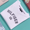 Tommy-Hilfiger-Flocked-Tee-White Sale