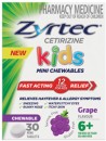 Zyrtec-Kids-Allergy-Hayfever-Relief-Grape-Flavour-30-Chewable-Tablets Sale