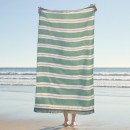 Sundays-Aegean-SageMelon-Stripe-Large-Beach-Towel-by-Pillow-Talk Sale