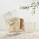 Bailey-Gold-Wire-Basket-by-Habitat Sale