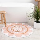 Folk-Flower-Pecan-Bath-Mat-Round-by-Habitat Sale