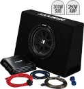 Kicker-10-Subwoofer-in-Slim-Enclosure-Plus-Amplifier-Wiring-Kit Sale
