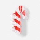 Red-Christmas-Candy-Cane-Claw-Hair-Clip Sale