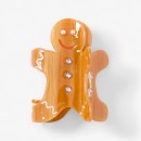 Brown-Christmas-Gingerbread-Man-Claw-Hair-Clip Sale