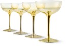 4-Gold-Look-Coupe-Glasses Sale